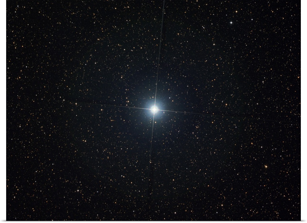 The bright star Altair in the constellation Aquila.