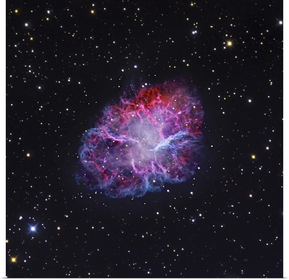 The Crab Nebula. The Crab supernova remnant represents the remains of a shattered supergiant star that met its explosive e...