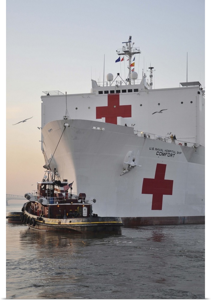 Baltimore, Maryland, March 17, 2011 - The Military Sealift Command hospital ship USNS Comfort (T-AH 20) departs for a five...