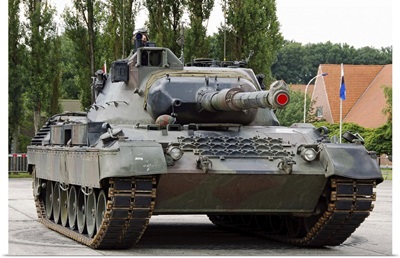 The Leopard 1A5 of the Belgian Army in action