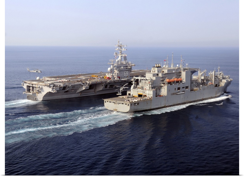 Atlantic Ocean, September 1, 2010 - The Military Sealift Command dry cargo and ammunition ship USNS Robert E. Peary (T-AKE...