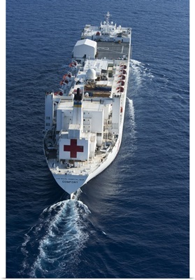 The Military Sealift Command hospital ship USNS Comfort