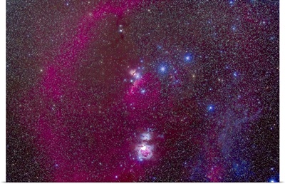 The Orion Nebula, Belt of Orion, Sword of Orion and nebulosity
