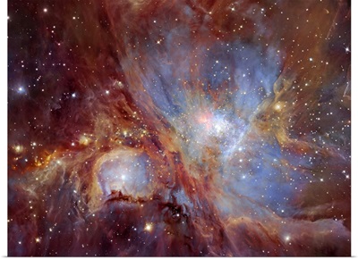The Orion Nebula in infrared light