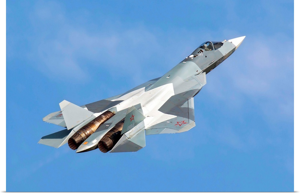 The Sukhoi T-50 future Russian Air Force 5th generation fighter plane.