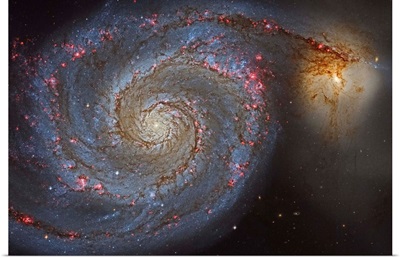 The Whirlpool Galaxy and its companion galaxy