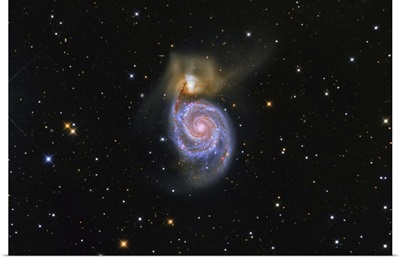 The Whirlpool Galaxy and its companion galaxy NGC 5195