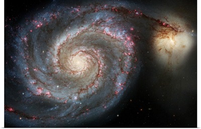 The whirlpool galaxy M51 and companion galaxy
