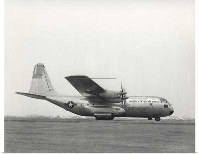 The YC-130 first flight from Burbank, California