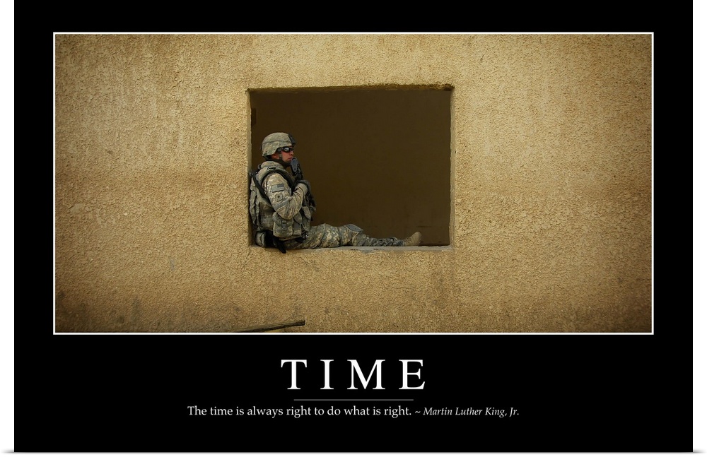 Time: Inspirational Quote and Motivational Poster