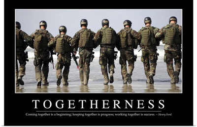 Togetherness: Inspirational Quote and Motivational Poster