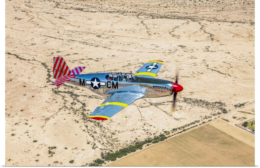 TP-51C Mustang over the central Arizona desert.