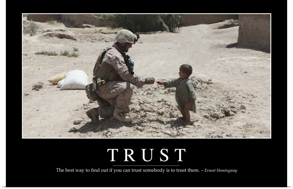 Trust: Inspirational Quote and Motivational Poster