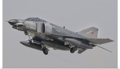 Turkish Air Force F-4 Phantom flying over Turkey