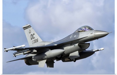 U.S. Air Force F-16 Fighting Falcon flying over Brazil