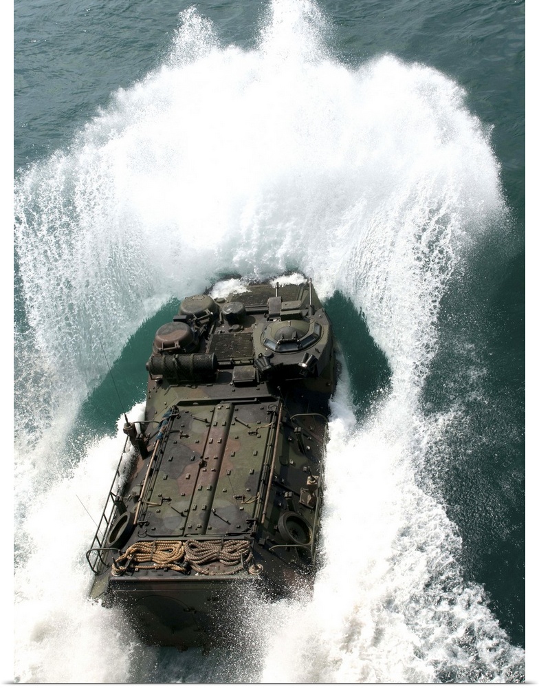 May 22, 2012 - U.S. Marines drive an assault amphibious vehicle in the Pacific Ocean during a rehearsal for a joint U.S. a...