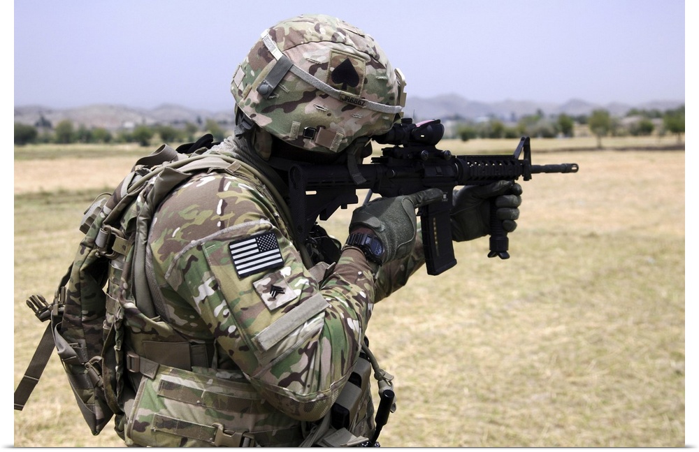 June 6, 2013 - U.S. Army soldier pulls security in Khowst province, Afghanistan.