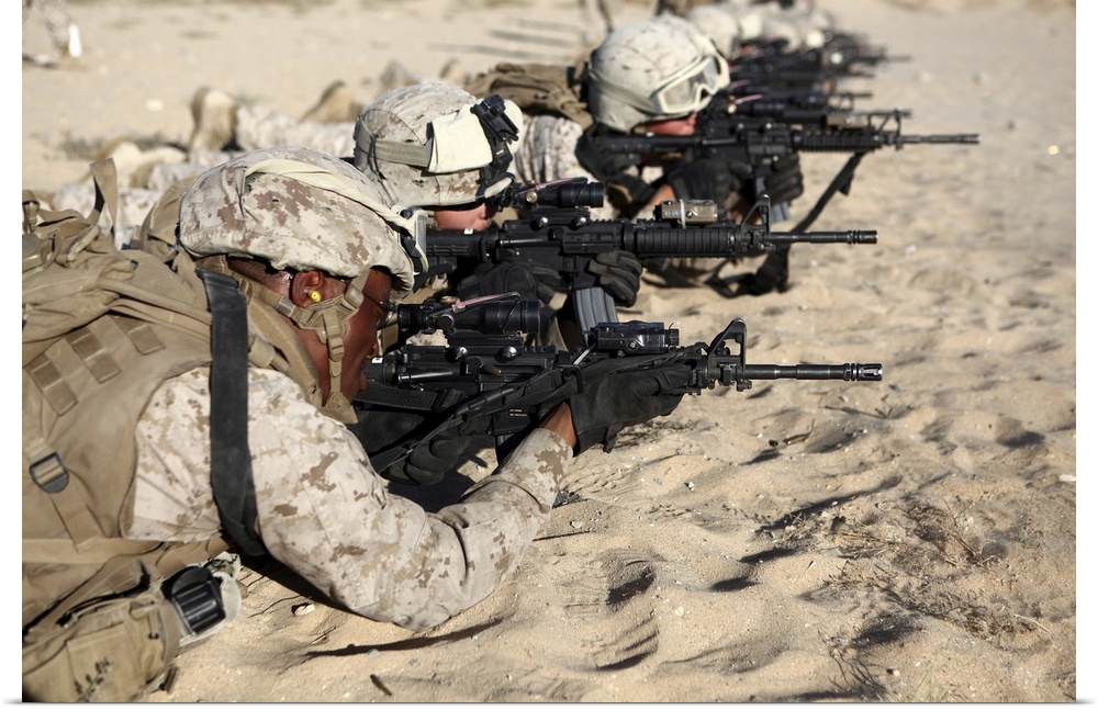 September 20, 2012 - U.S. Marines train in combat marksmanship during Enhanced Mojave Viper at the Marine Corps Air Ground...