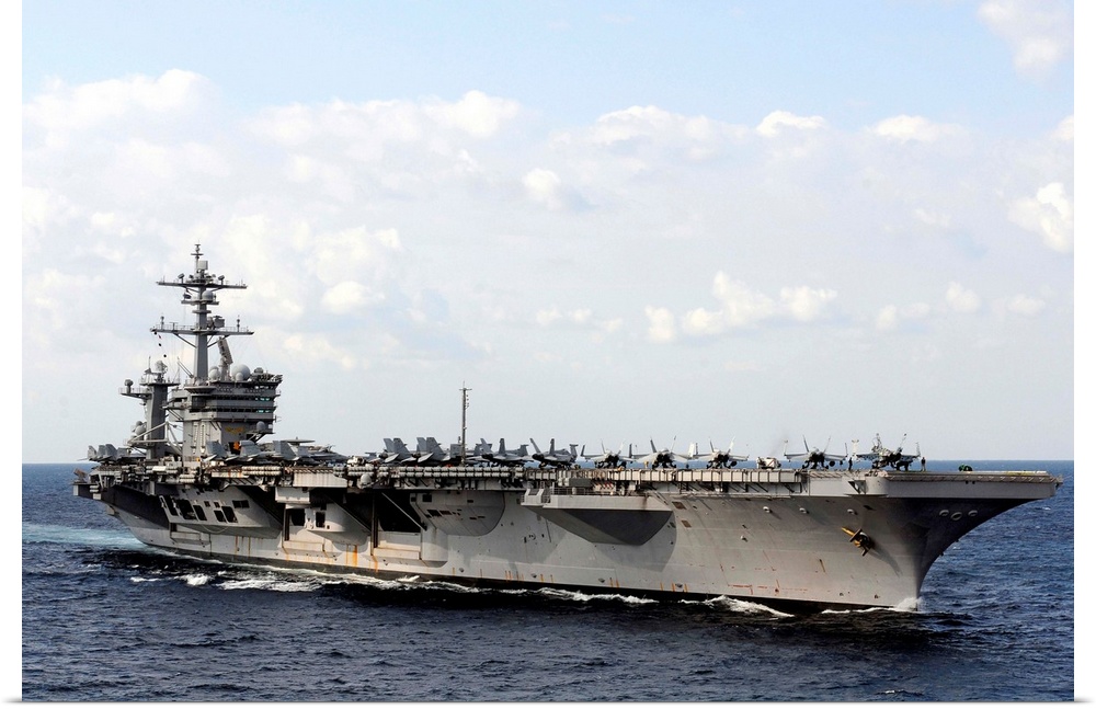 January 21, 2012 - The Nimitz-class aircraft carrier USS Carl Vinson is underway in the Arabian Sea.