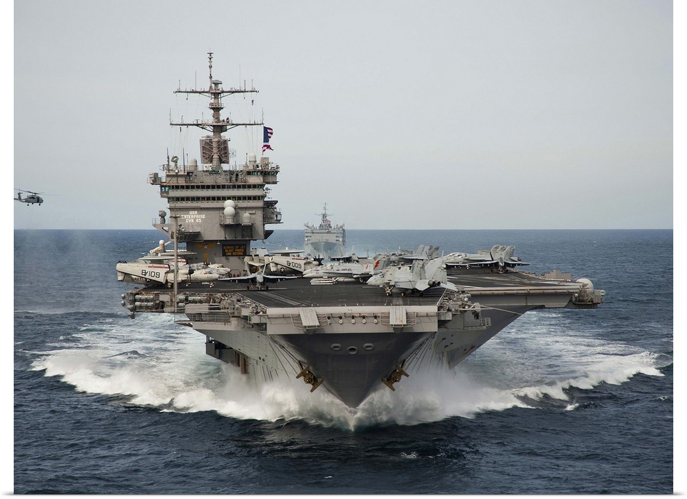 USS Enterprise transits the Atlantic Ocean.