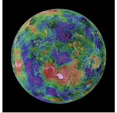 Venus centered on the North Pole