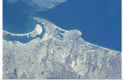 View from space of San Diego, California