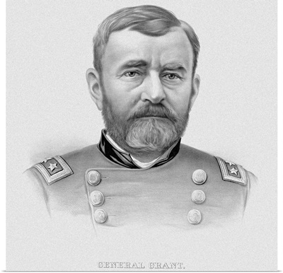 Vintage Civil War Print of General Ulysses S. Grant