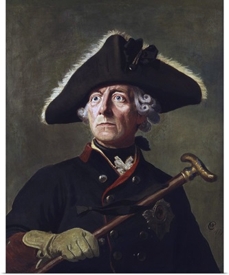 Vintage painting of Frederick the Great of Prussia