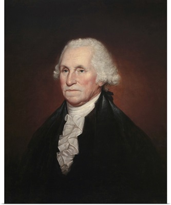 Vintage Presidential History Painting Of President George Washington