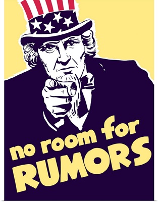 Vintage World War II propaganda poster of Uncle Sam