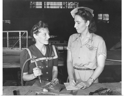 Women working in the Assembly and Repair Dept of Naval Air Base, Corpus Christi, Texas