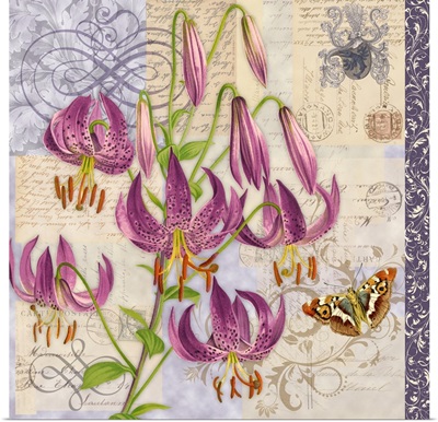 Lavender and White Botanical II
