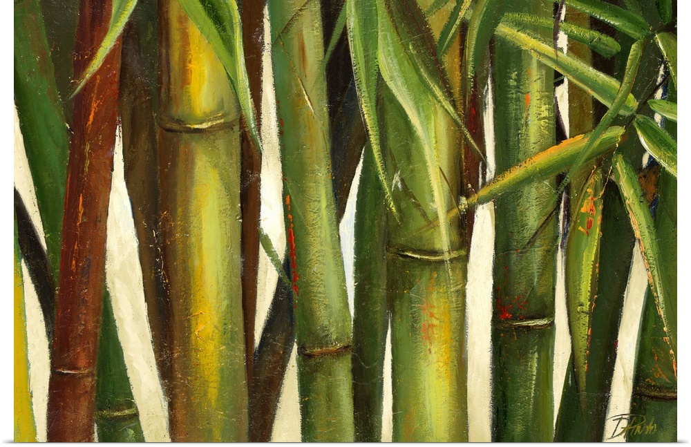 Bamboo on Beige I