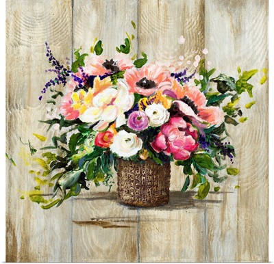 Basket With Flowers