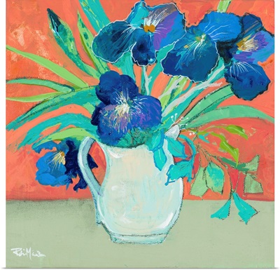 Blue Springtime Vase