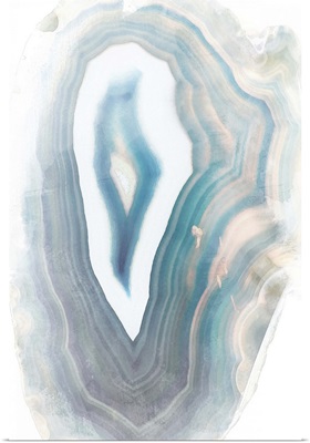 Blue Watercolor Agate Rectangle