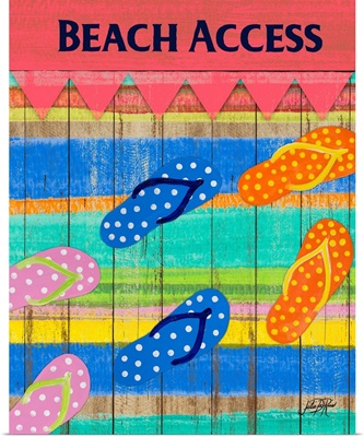 Colorful Beach Access