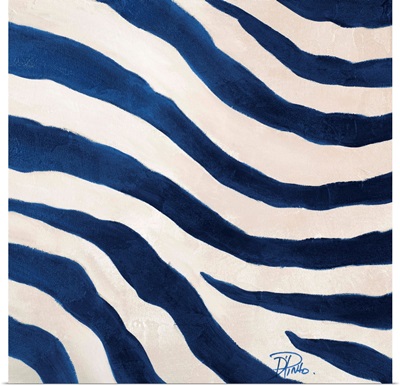 Contemporary Blue Zebra II