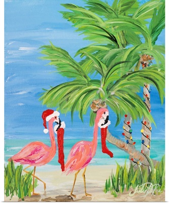 Flamingo Christmas I