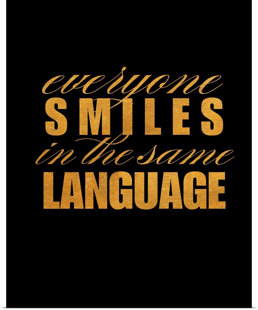 Everyone Smiles in the same Language