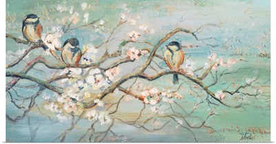 Spring Branch with Birds