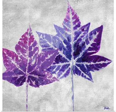 The Purple Leaves on Silver II