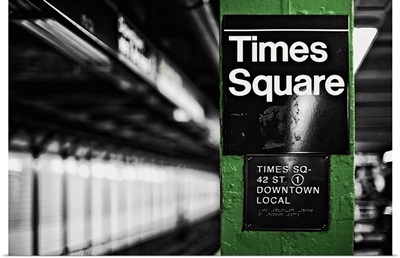 Times Square Subway Green