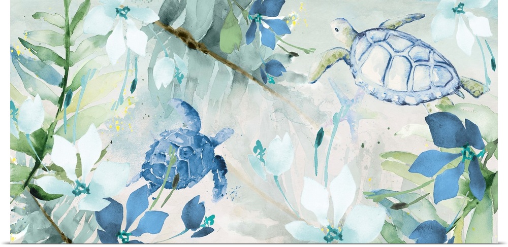 Watercolor Sea Turtles