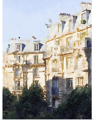 Watercolor Streets of Paris III