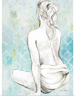 Woman Sitting on Pattern II