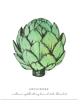 Artichoke Vegetable Kitchen Print