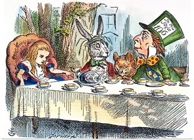Alice's Mad-Tea Party, 1865, Alice's Adventures in Wonderland