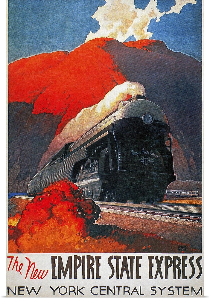 Poster, c1942, for 'The New Empire State Express,' between New York City and East Buffalo.