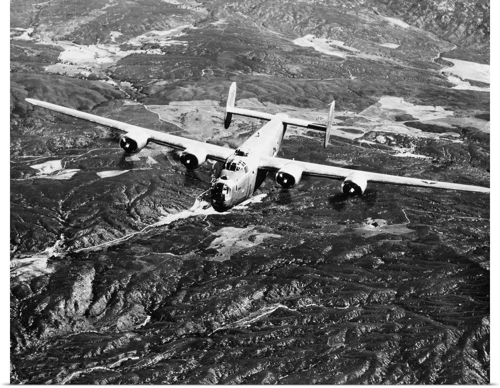 A World War II U.S. Air Force B-24 Liberator aircraft.